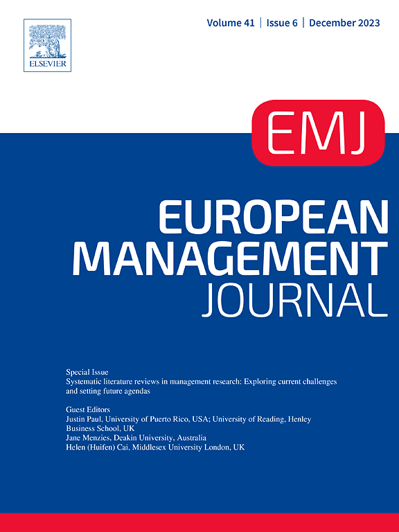 Go to journal home page - European Management Journal